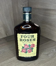 Vintage Four Roses Blended Whiskey collectible bottle Empty