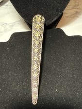 Ornate Alligator Hair Clip Rhinestones Lot 919