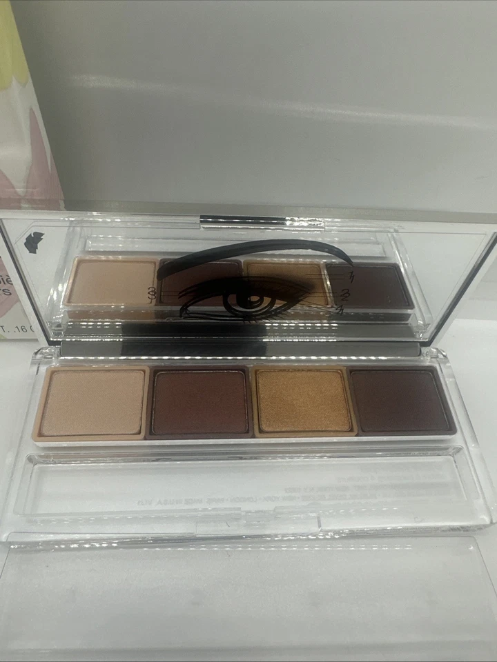 Clinique All About Shadow Quad - 03 MORNING JAVA Neutral Free Ship Eyeshadow NEW - Image 2 of 3