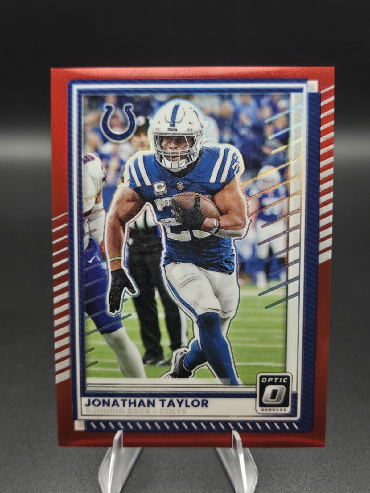 Panini Donruss Optic 2025 Jonathan Taylor Colts #49 Red Prizm #014/149