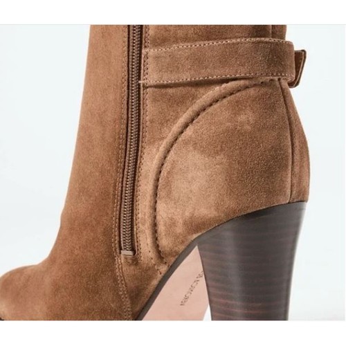 Veronica Beard Women's Viv Mocha Brown Suede Booties Ankle boots 9.5 NIB 550 - Picture 7 of 17