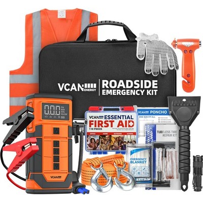 Jump Start Your Car + Inflate Tires - 12V Emergency Kit