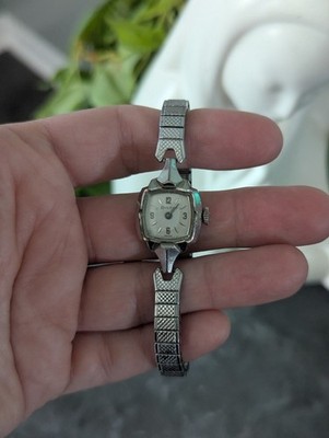 Vintage MCM Bulova Ladies Watch N2 10K RGP Bezel Art Deco Untested