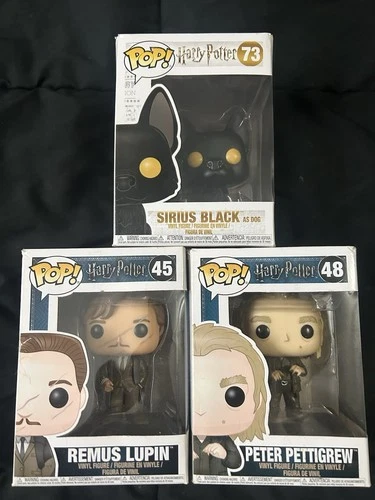 Funko POP! Harry Potter LOT Sirius As Dog, Lupin, And Pettigrew (READ DESC.)