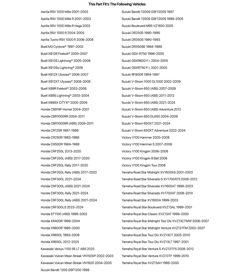 Kit de horquilla y sellado antipolvo Tusk para HONDA CR250R 1983-1988 Foto 2 de 4