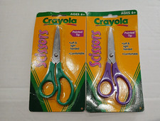 VTG 2000 Crayola Scissors Pointed Tip NOS New Kids Green Purple Left Right Hand