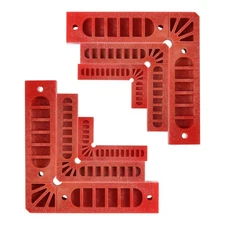 6pcs Positioning Squares Set 80/100/150mm 90 Degree Right Angle Clamps, Red