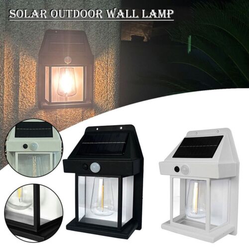Rust free Solar Wall Lantern Lights with Motion Sensor for Outdoor Lighting - Picture 1 of 39