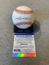 LOS ANGELES DODGERS- JAKE EDER AUTOGRAPH OFFICIAL MLB BASEBALL PSA RB32229