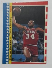 1987-88 Fleer Basketball Sticker Charles Barkley Philadelphia 76ers #6