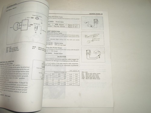1991 Suzuki RM80 Dueños De Servicio Manual Fábrica OEM Libro 91 Descolorido Worn - Imagen 10 de 12