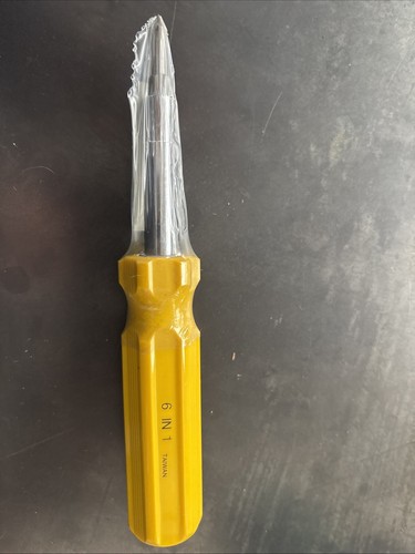 Crescent CMB6WCDP Yellow 6-in-1 Screwdriver - Picture 2 of 2
