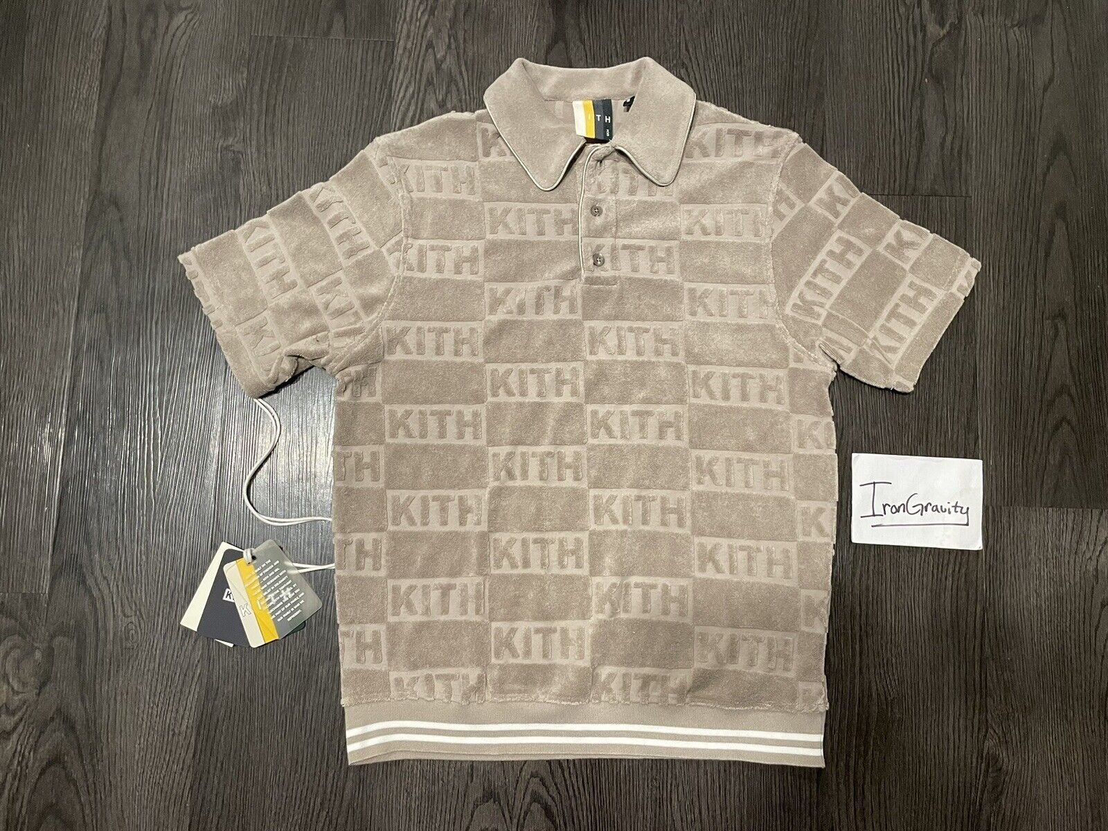 KITH Graham Polo Shirt Quicksand Size XS | eBay