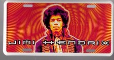 JIMI HENDRIX ART LICENSE PLATE, Painted and Made in USA by the Artist JH2