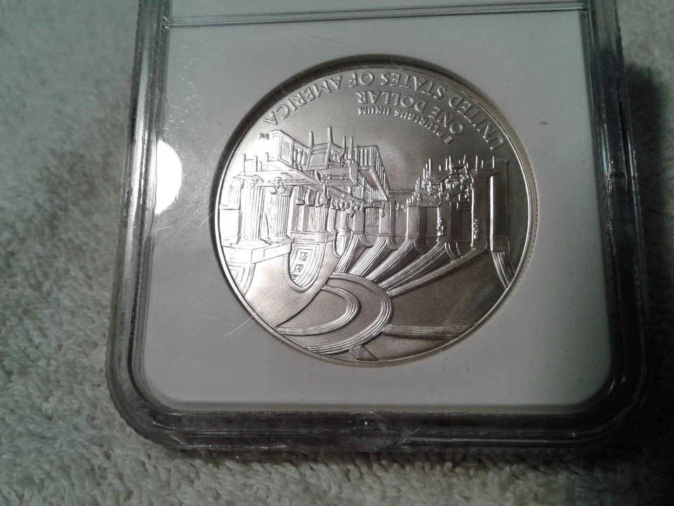 2005 P JOHN MARSHALL NGC MS70 $1 SILVER COMMEMORATIVE - Image 4 of 4