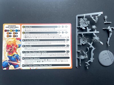 Marvel Crisis Protocol Starter Set - Captain Marvel Binary Form Miniature