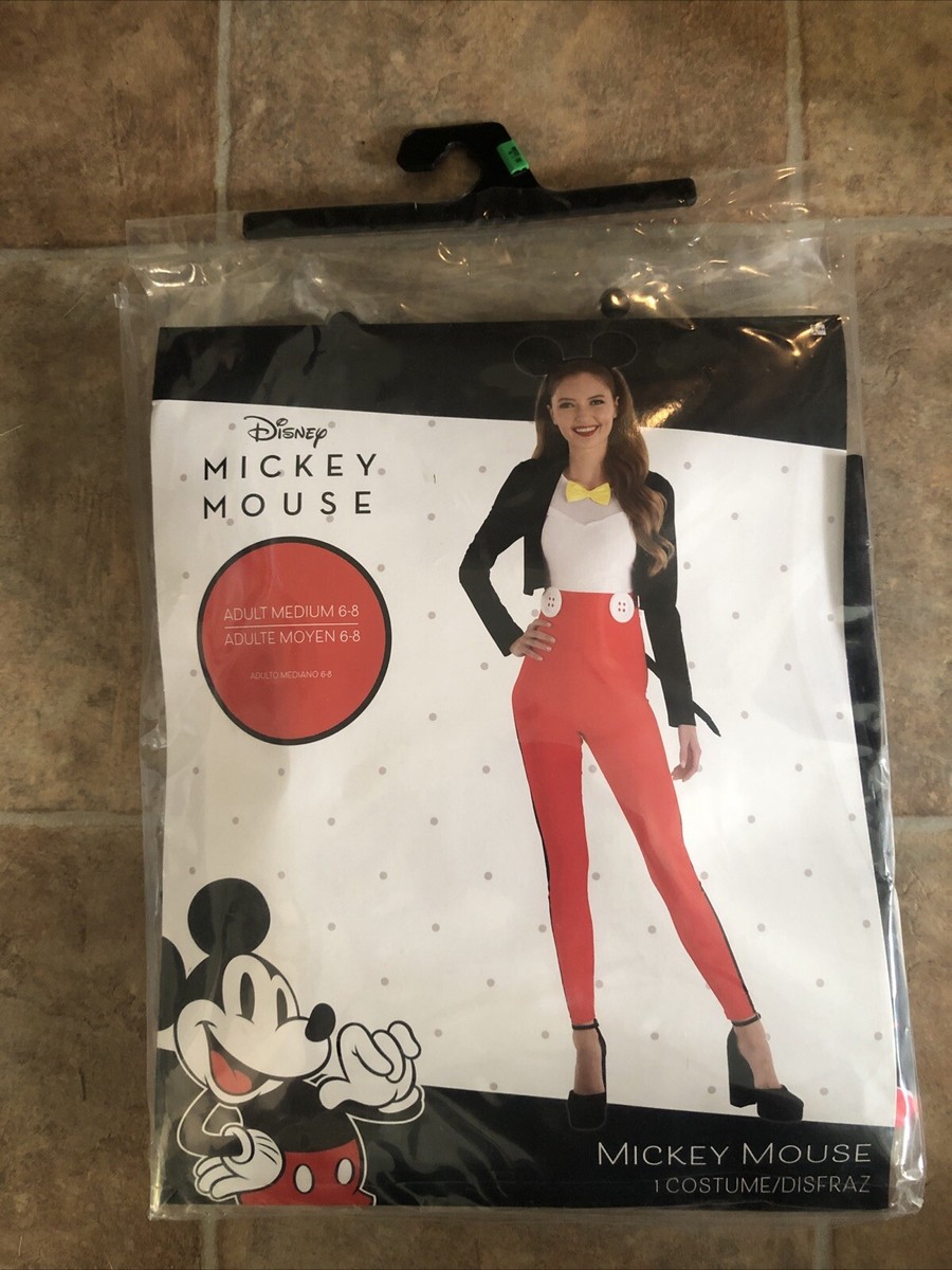New Walt Disney Mickey Mouse Womens Classy Sexy Costume Outfit Size Medium  6-8