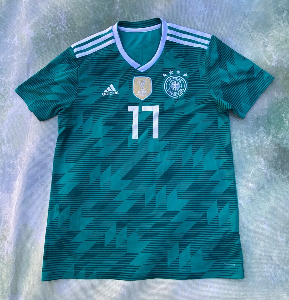adidas サッカー　ゲームシャツ　boateng 17 ホワイト　ドイツ代表 Adidas FIFA 2014 Germany National Soccer Team Jerome Boateng