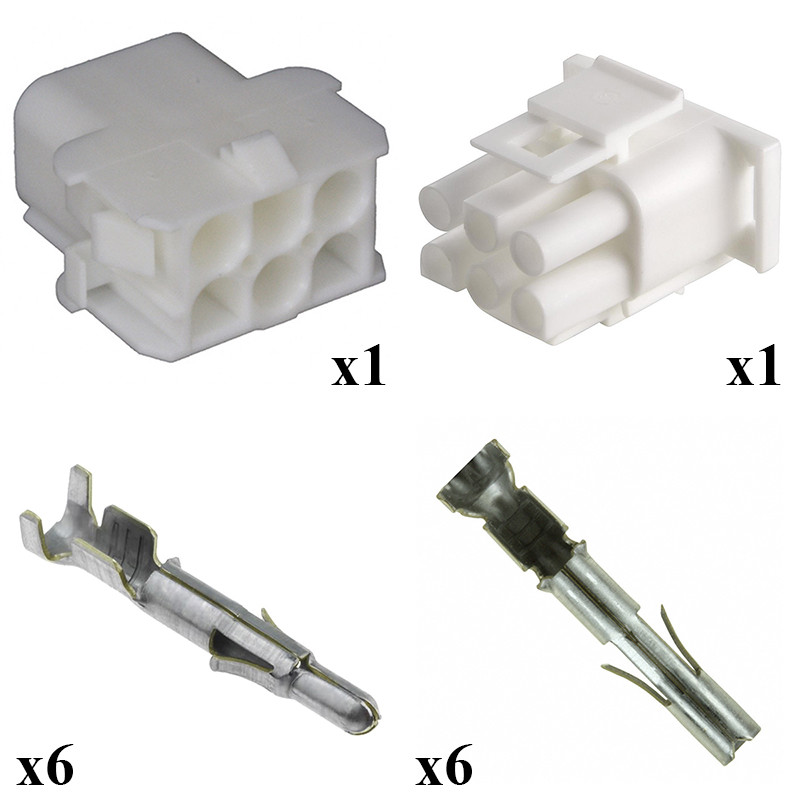 Connettore Housing Tyco 1-480705-0 - Femmina 6 Vie AMP Universal Mate N Lok - Foto 8