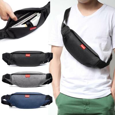 Men Women Waist Bag Outdoor Sports Multi-Function Waterproof Pockets Chest Bag