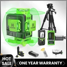 4D 16Lines Cross Line Laser Level Green Beam Lines Multi function Remote Control