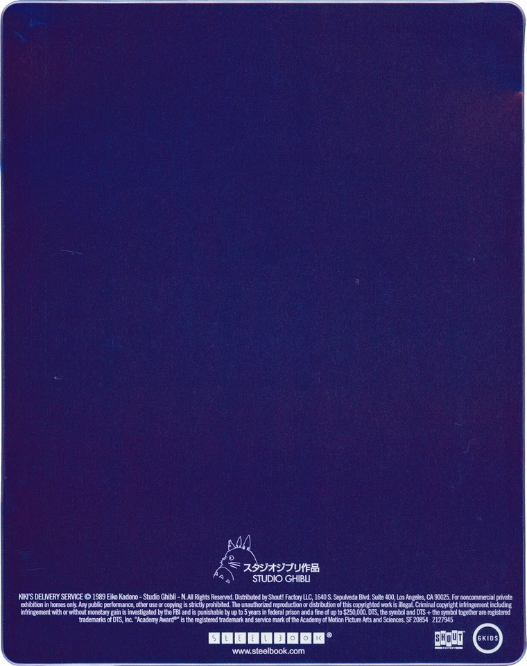 KIKI’S DELIVERY SERVICE: LIMITED STEELBOOK EDITION BLU-RAY + DVD [BRAND NEW] - Image 4 of 4