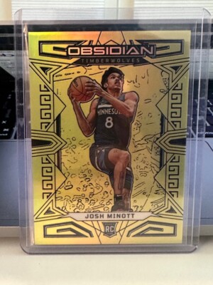 Josh Minott 22-23 Obsidian TMALL RC Yellow Flood Electric Etch NUMBER MATCH 8/10