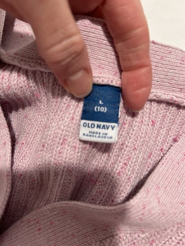 Old Navy Girls Pink Cardigan. Size 10. 100%cotton. - Picture 3 of 3