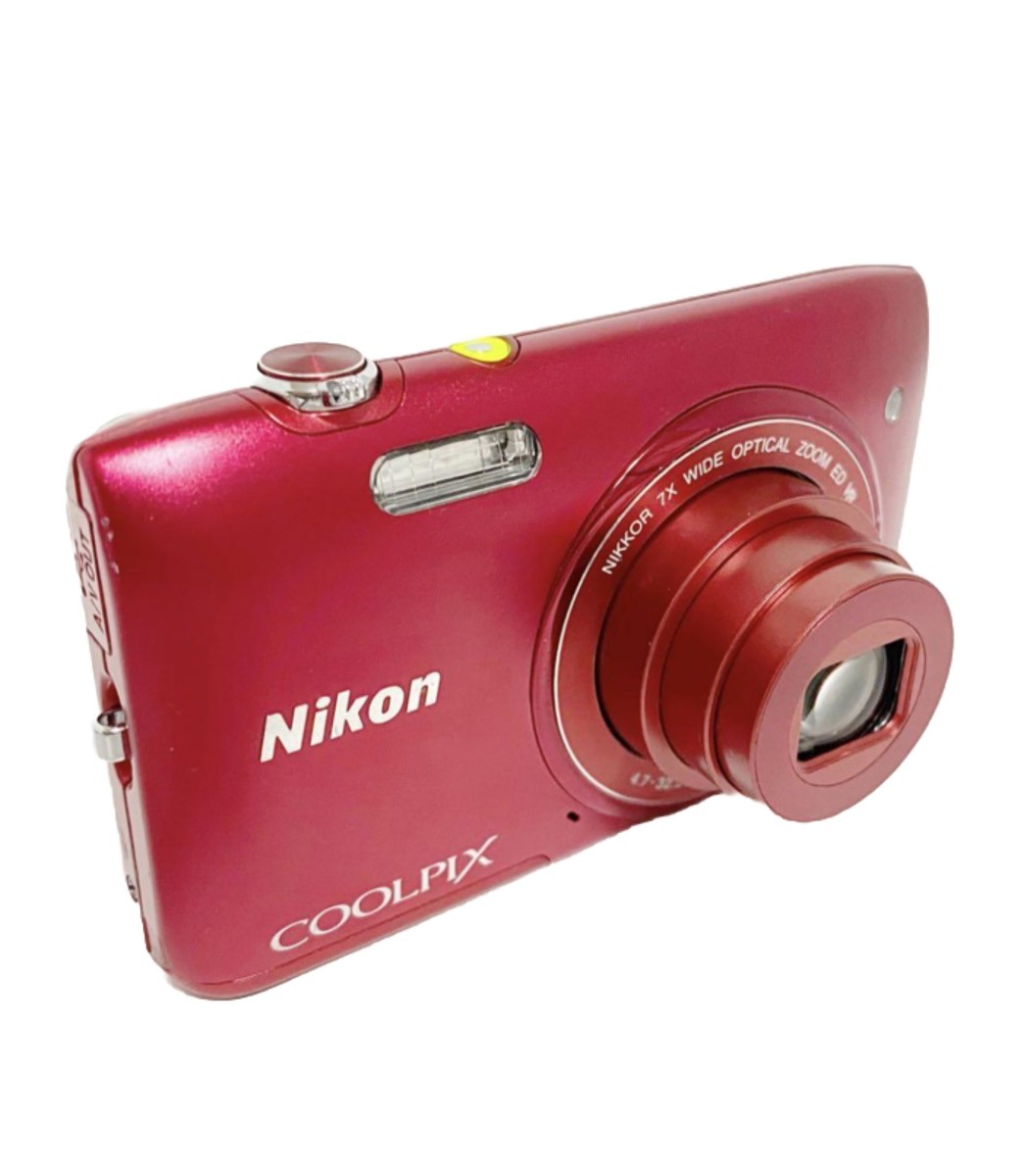 Nikon COOLPIX S3500 20MP Digital Camera Red | eBay