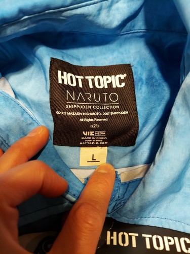 Camisa de manga corta tejida con botones con botones con botones con luz azul de Naruto Shippuden - Imagen 22 de 39