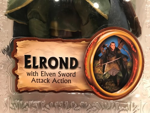 TOY BIZ Lord Of The Rings Prologue ELROND 6" Action Figure Fellowship 2003 NEW - Picture 3 of 4