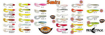 DelalanDe Sandra 12 cm Gummiköder Twisterschwanz 1 Stück lose