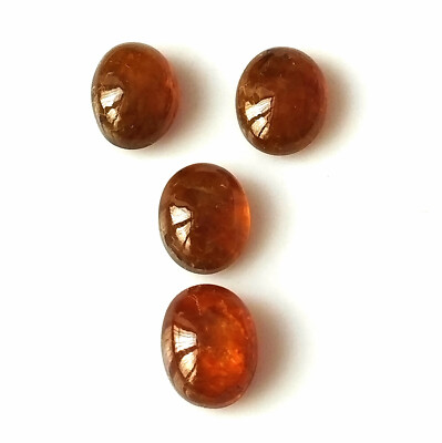 7X9 mm Oval Honey Color Tourmaline Cabochon Natural Untreated Gemstone 4 Pieces