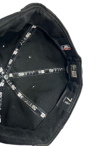 NBA Brooklyn New York Nets New Era 59Fifty Fitted Hat Cap Rhinestone Size 7 5/8 - Picture 9 of 10