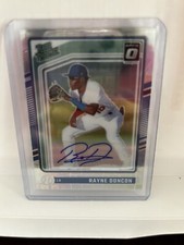 Rayne Doncon 2024 Donruss Baseball Optic Rated Rookie Auto Pandora #/25