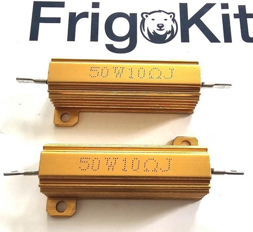 50 W 10 OHM CARCASA ALUMINIO RESISTENCIA DERIVACIÓN ORO RESISTENCIA 5 PIEZAS EN CAJA - Imagen 2 de 4