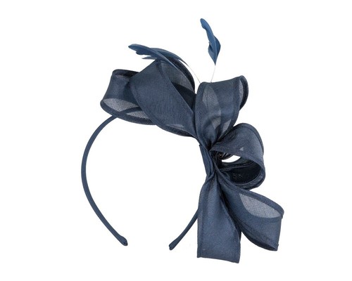 Navy spring racing organza fascinator by Max Alexander. RRP: $99.95 AU Seller - Picture 4 of 5