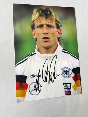 ANDREAS BREHME (  2024) Germany soccer World champion 1990 signed photo 8x11