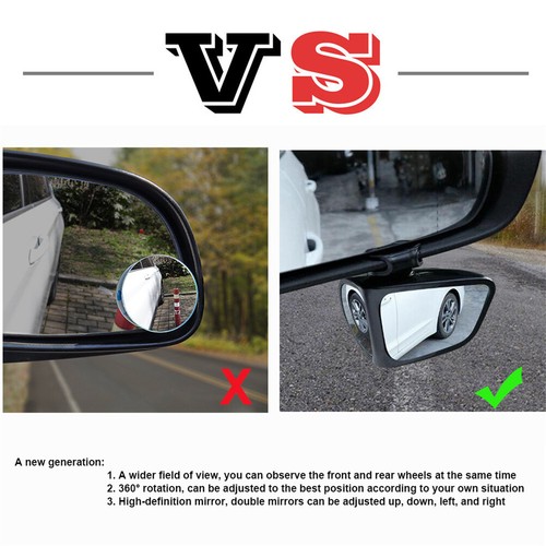 2x Toter Winkel Spiegel Außenspiegel Rückspiegel Zusatzspiegel für Auto-LKW ! - Bild 2 von 12