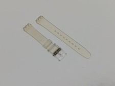 VINTAGE Swatch Ladies Clear Replacement Jelly Strap - Fits 25mm Swatch Watches