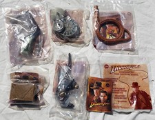 Indiana Jones Burger King Lot 2008 Kingdom Of The Crystal Skull 4 Sealed 1 Open