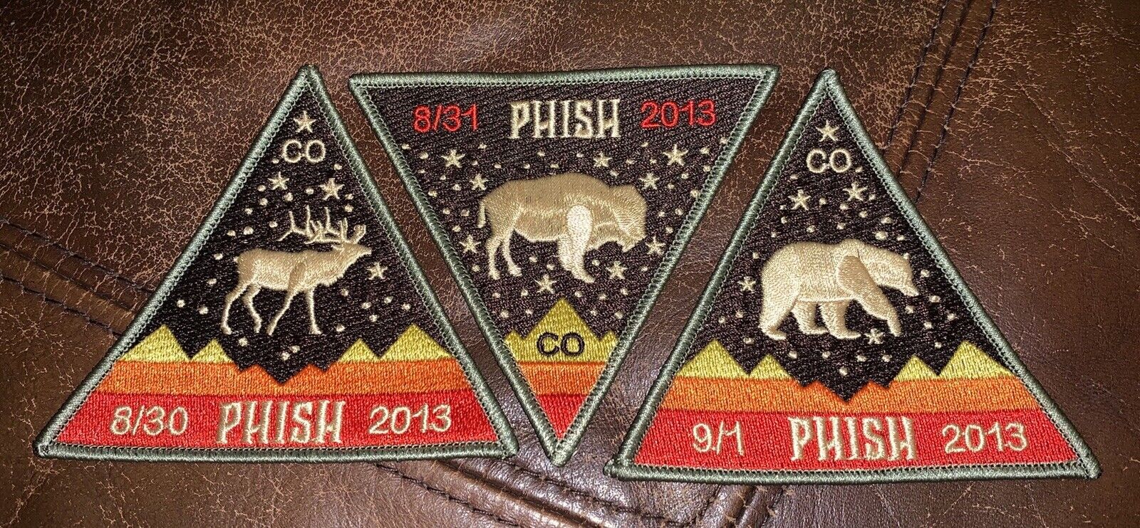 Year-end gift PHISH DICKS 2013 SET Bombing free shipping PATCH OFFICIAL