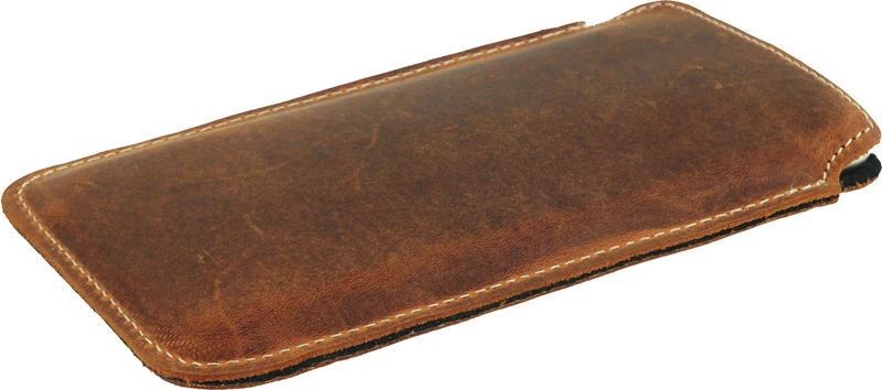 SLIM POCKET CASE COVER MADE OF GENUINE LEATHER SLEEVE POUCH FOR MOBILE PHONES - Image 3 of 4