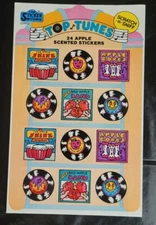 scratch and sniff stickers vintage Sticker Store Sheet Apple Scent
