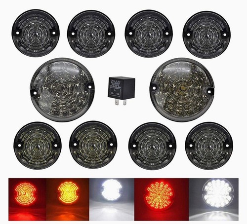 10pcs Complete LED Light Upgrade Kit Lamp For Land Rover Defender 1990-2016 2015