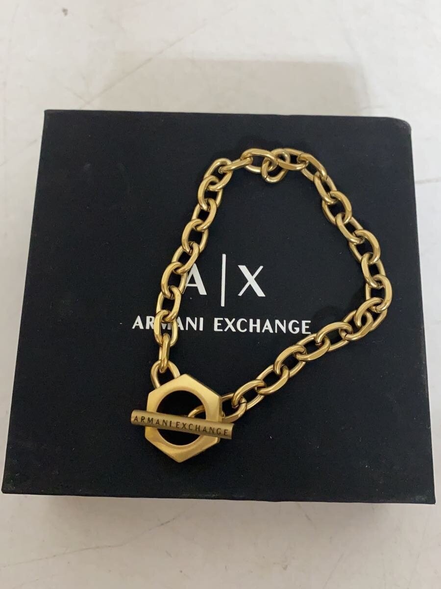 Armani Exchange Mens Gold Chain Bracelet 2270