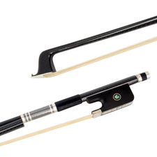 Kmise Viola Bow 4/4 Full Size Carbon Fiber Plaid Black
