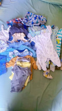 Unisex Baby Clothing Lot Cotton Blend Multicolor Mixed Patterns Mixed Sizes