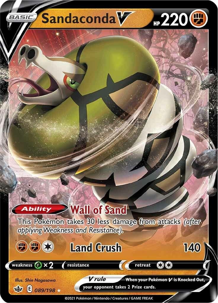 Pokemon Sandaconda V 089/198 Chilling Reign