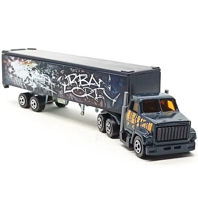 Majorette Mack Truck  Urban Lorry Container Dark Green 1/100 6.3" - Image 1 of 4